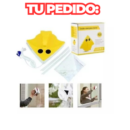 Limpiador de vidrios magnéticos + Limpiador de orillo de regalo🎁