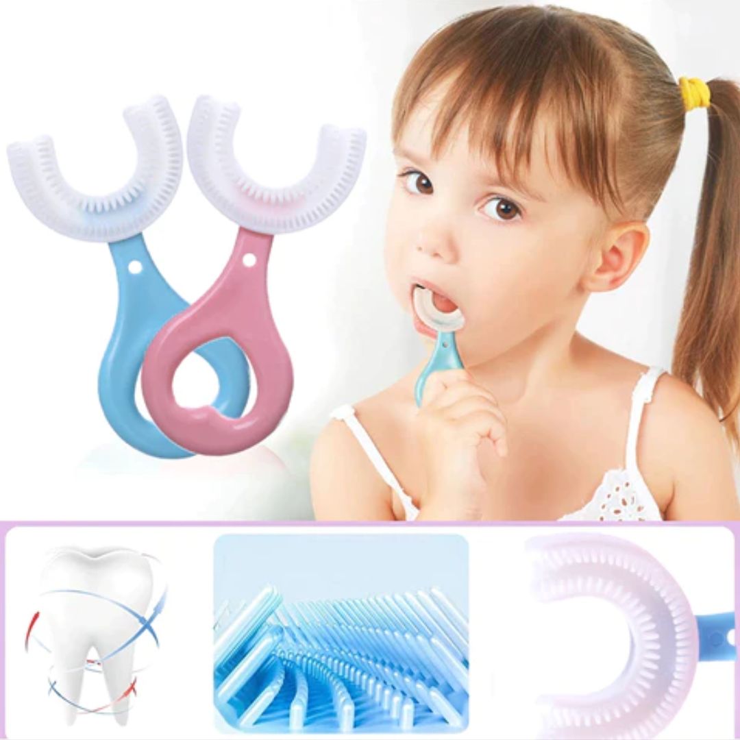 Cepillo de dientes en forma de U para niños (Lleva 1 y obtén 1 de regalo)