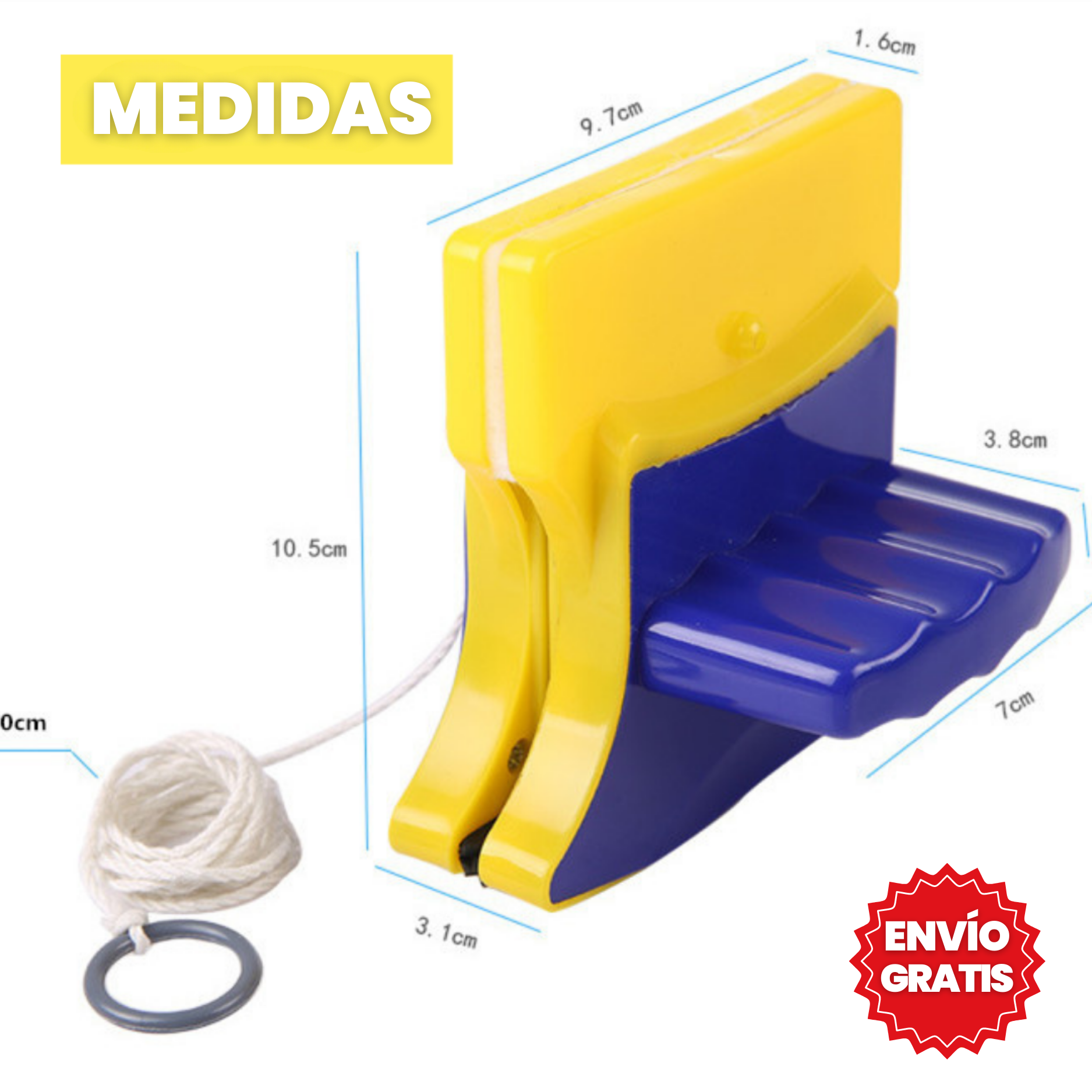 LIMPIA VIDRIOS MAGNÉTICO + ENVÍO GRATIS