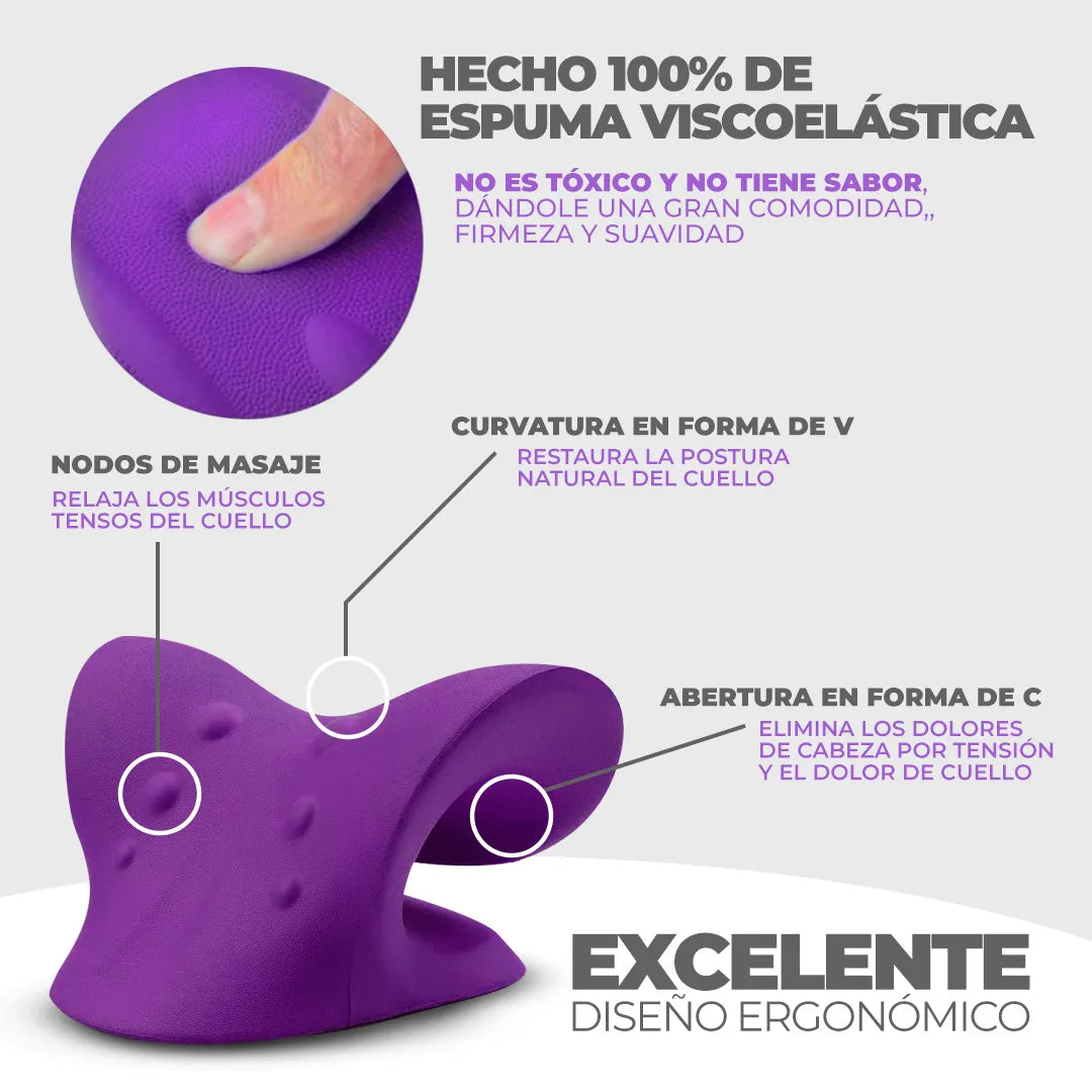 Almohada terapéutica de tracción cervical